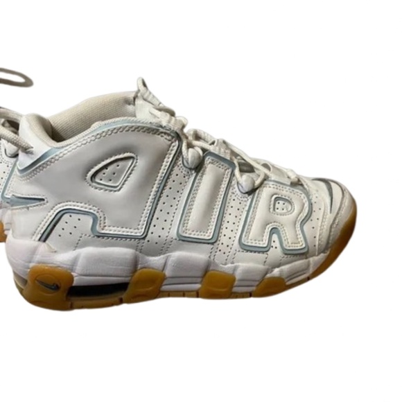 Nike Air More Uptempo Ocean Bliss White Aqua Gum 415082-107 Size 4.5Y (6 -6.5 W) - Picture 4 of 13